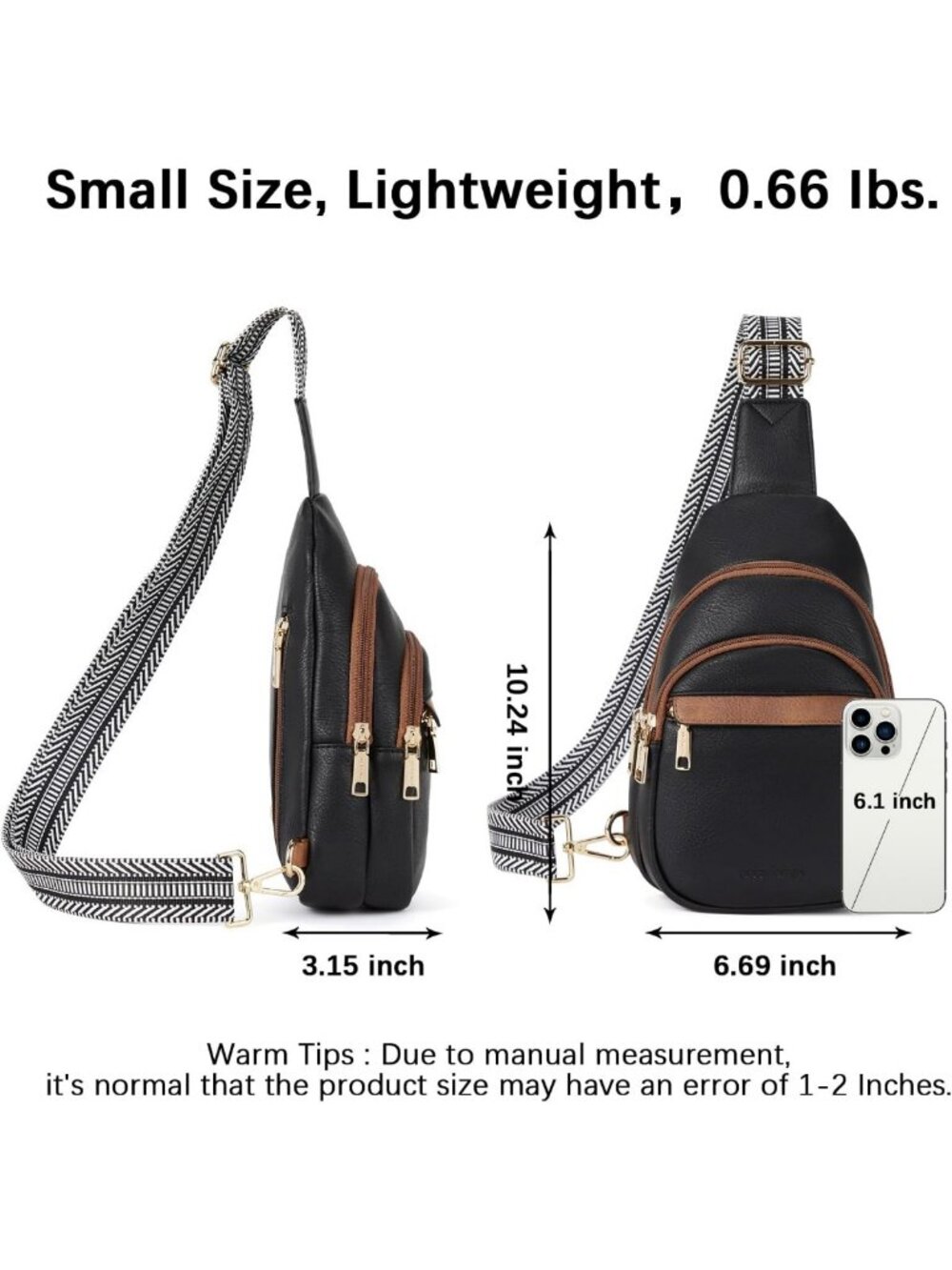 Stylish Leather Crossbody Sling Bag for Women | Anti-Theft, Lightweight - Picture 4 of 9